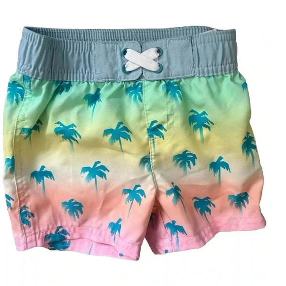Lot Of 5 Boys Shorts Swim Trunks Size 12-18 Months Cat & Jack - Picture 8 of 9